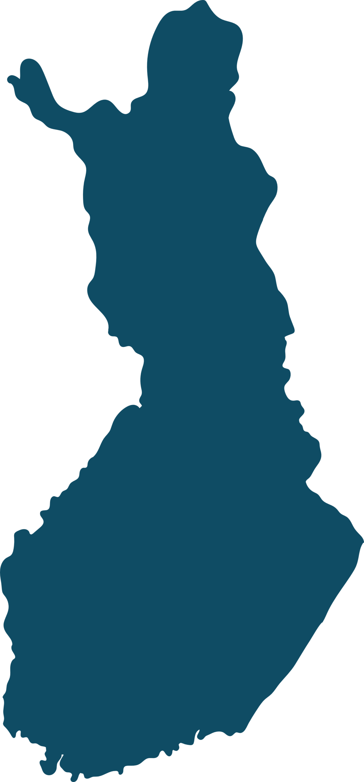 Map of Finland showing the locations of Signal Group companies